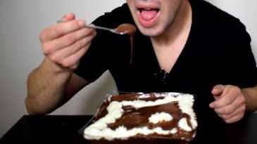 ASMR Mukbang Profiterol, Protein Shake, Twix Binge (No Talking)-2