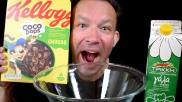KELLOGS COCO POPS ASMR CHOCOS MUKBANG COCOA PUFFS CEREAL EXTREME CRUNCH EATING SOUNDS WHITE MILK SAVAGE EATING-0