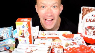 ASMR KINDER CHOCOLATE PARTY MUKBANG (DELICE, BUENO, BUENO BLACK, BUENO MINI, BUENO DARK, BUENO WHITE, BUENO MINI, CHOCO BONUS, COUNTRY) 초콜릿 리얼사운드 먹방-1