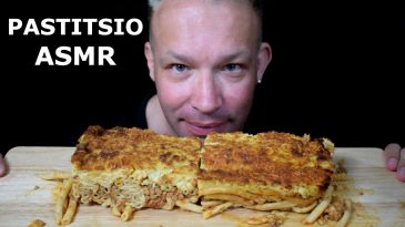 PASTITSIO-ASMR-PASTA-MEAT-SAUCE-BECHAMEL-GREEK-CUISINE-BIG-BITES-NO-TALKING-1