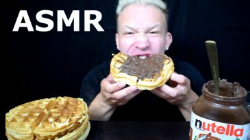 WAFFLE-NUTELLA-ASMR-MUKBANG-BANANA-BINGE-SPREADING-EATING-SHOW-NO-TALKING-1