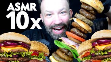 10FOLD BURGER ASMR BUKBANG 3000KCAL MAKING AND EATING SOUNDS SHOW-NO TALKINKG FINAL-1-LOW